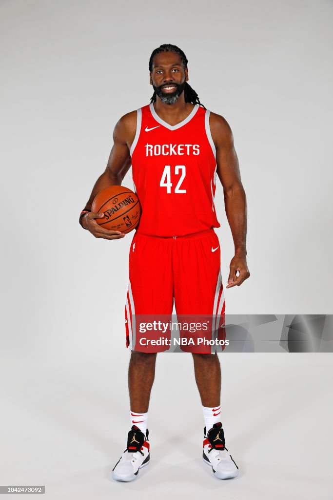 Mi Nene Rockets Nene Hilario of the Houston Rockets poses for a portrait during the ...