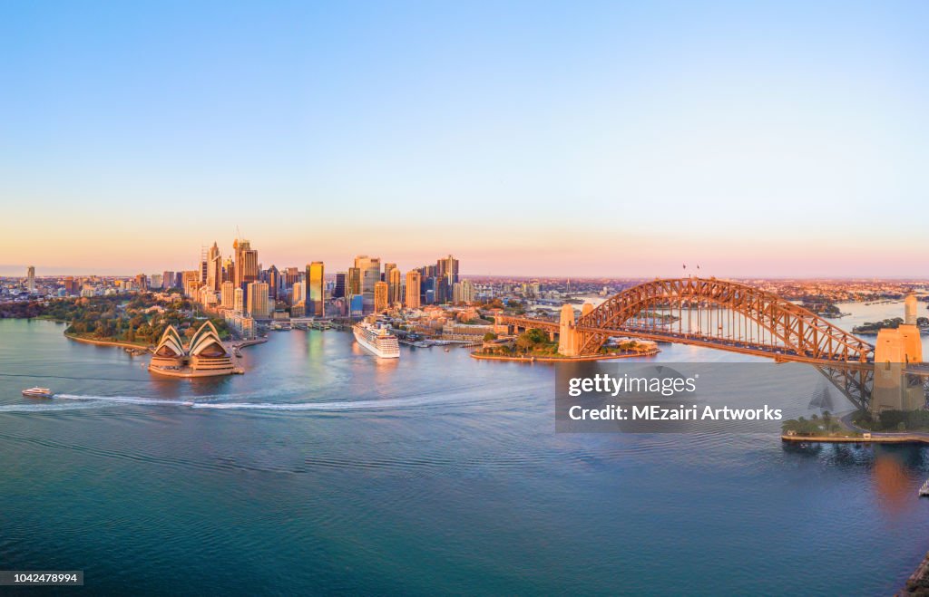 Aerial view of Sydney