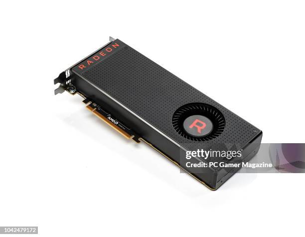 An AMD Radeon RX Vega 56 graphics card, taken on September 29, 2017.