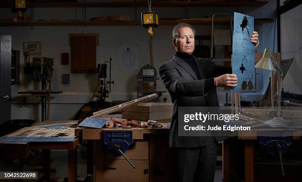 Furniture maker and 2nd Earl of Snowdon, David Linley is photographed for the Times magazine on May 3, 2016 in London, England.