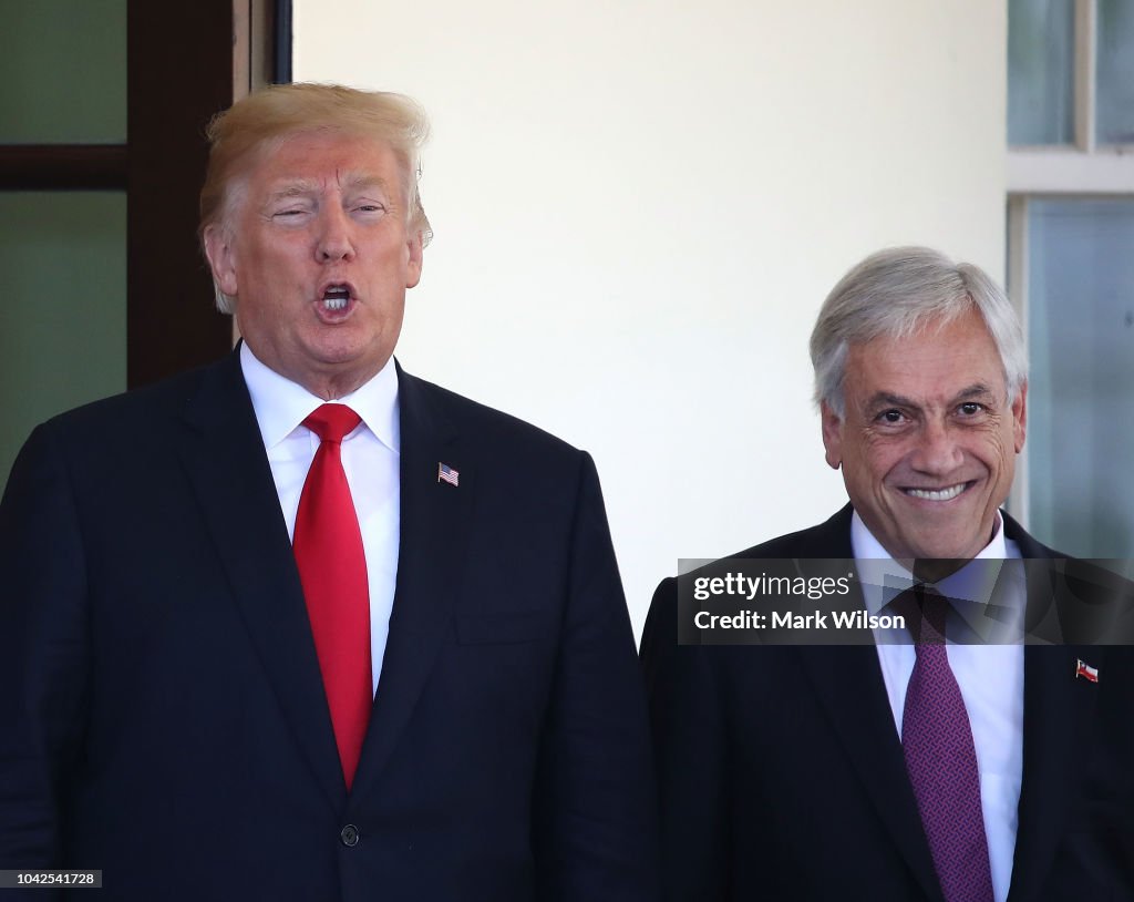 President Trump Hosts Chilean President Sebastian Pinera At The White House