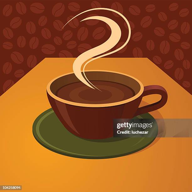 coffee cup design elements - coffee menu background stock illustrations