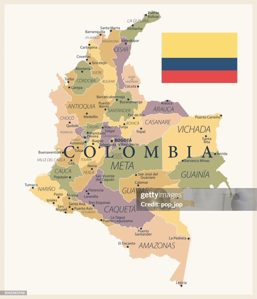 21 - Colombia - Vintage Isolated 10