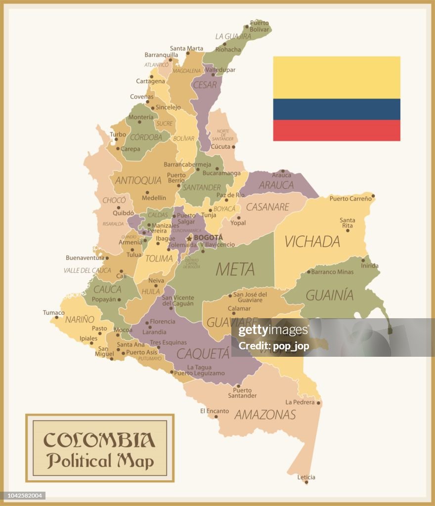 36 -Colombia - Vintage Isolated q10