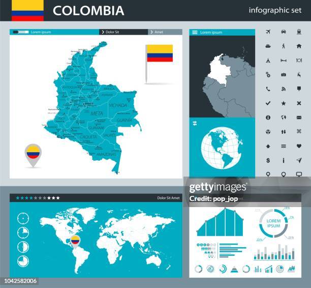 35 Colombia Gray Murena Infographic Q10 High-Res Vector Graphic