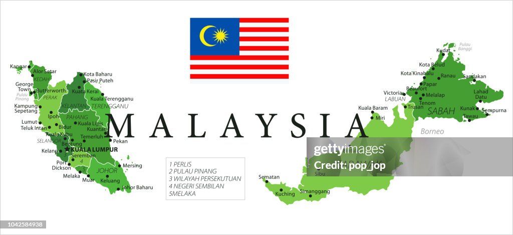 15 - Malaysia - Green Isolated 10