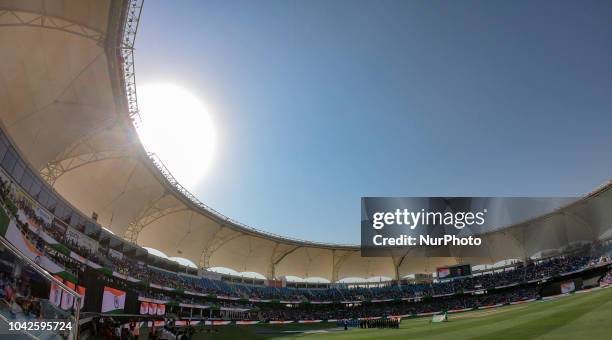 General view of the Dubai International cricket stadium,Dubai, United Arab Emirates is seen where the final cricket match of Asia Cup 2018 between...