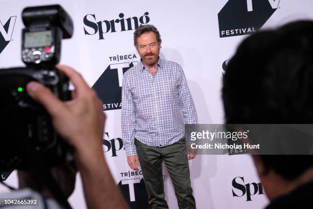 Bryan Cranston attends the Tribeca Talks with Bryan Cranston during 2018 Tribeca TV Festival at Spring Studios on September 22, 2018 in New York City.