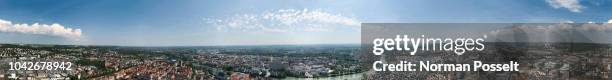 panoramic view of ulm, baden-wuerttemberg, germany - ulm stock pictures, royalty-free photos & images