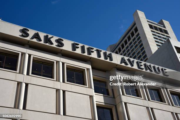 The Saks Fifth Avenue building in Union Square in San Francisco, California.