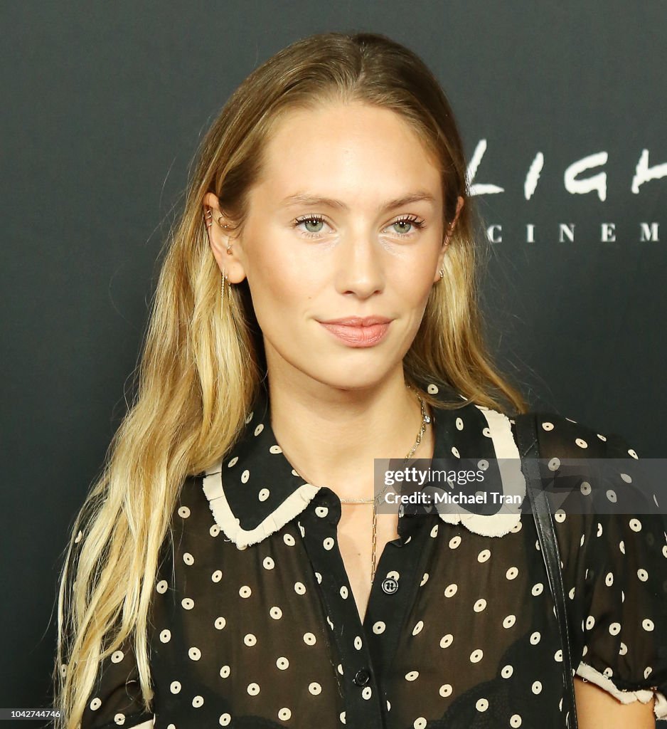 Dylan Penn arrives to the 2018 LA Film Festival - closing night