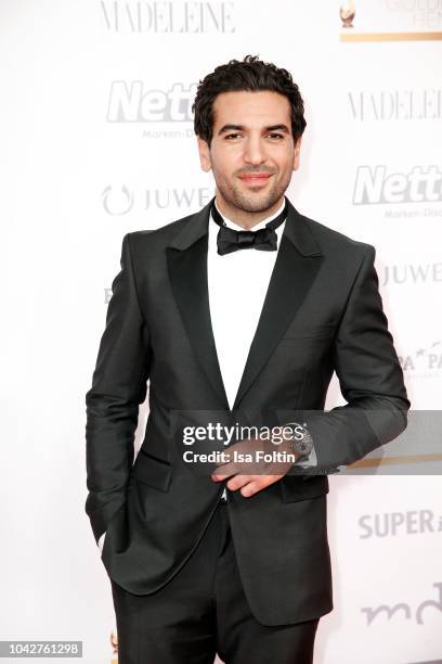 German actor Elyas MBarek during the Goldene Henne on September 28, 2018 in Leipzig, Germany.