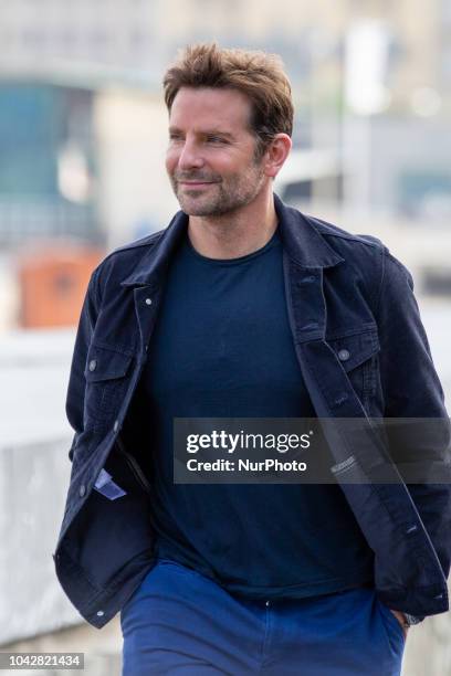 Actor Bradley Cooper attends the 'A Star Is Born' photocall during the 66th San Sebastian International Film Festival on September 29, 2018 in San...