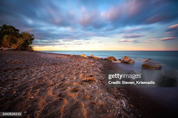 point pelee national park - long exposure - lake erie stock pictures, royalty-free photos & images