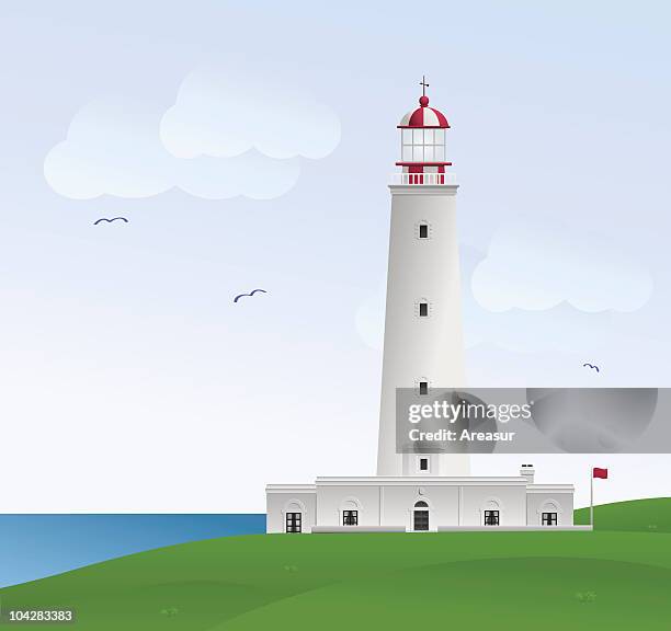 stockillustraties, clipart, cartoons en iconen met lighthouse - faro