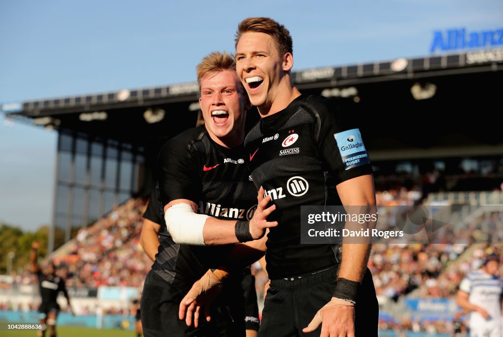 Saracens v Bath Rugby - Gallagher Premiership Rugby