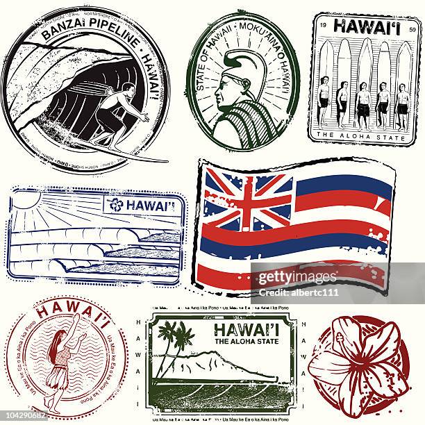 glorious hawaiin magic - hawaii flag 幅插畫檔、美工圖案、卡通及圖標