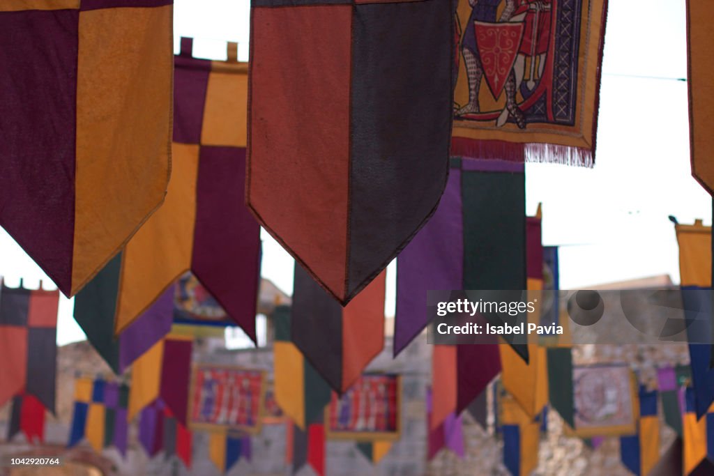 Close-up of Medieval Flags