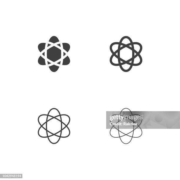 molecular icons - multi series - molecular gastronomy stock illustrations