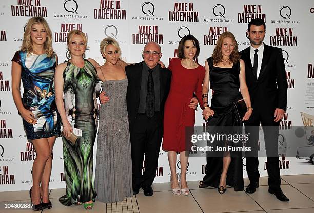 Actor Rosamund Pike, Miranda Richardson, Jaime Winstone, Bob Hoskins, Sally Hawkins, Geraldine James and Daniel Mays attend the "Made in Dagenham"...
