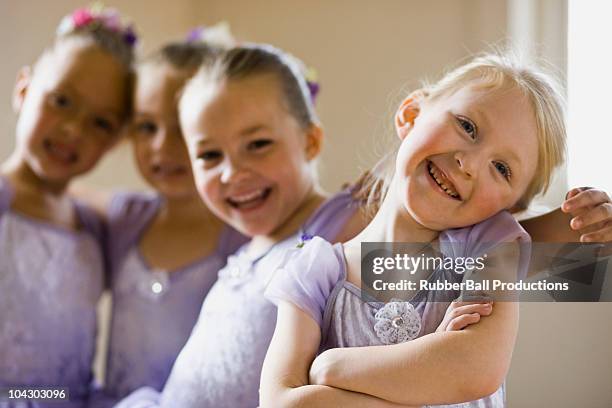 little girls in a ballet class - springville utah stock pictures, royalty-free photos & images