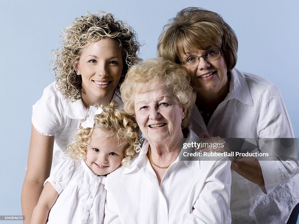 Four generations of women