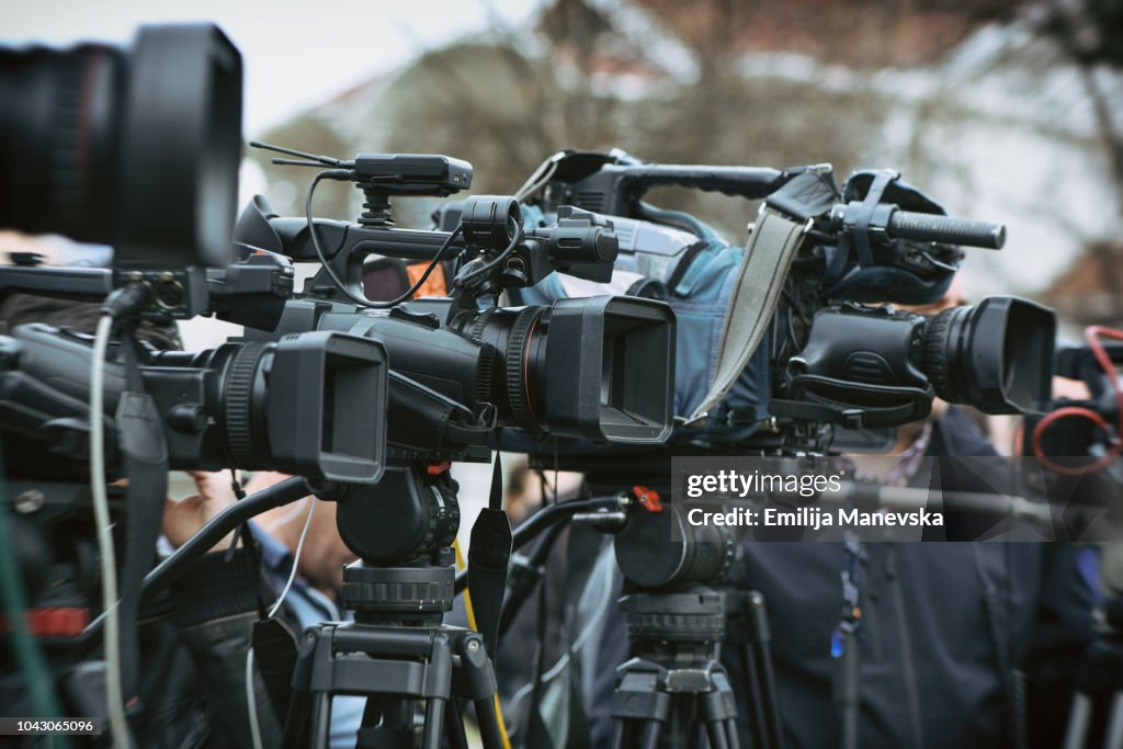 Close-Up Of Camera On Tripod