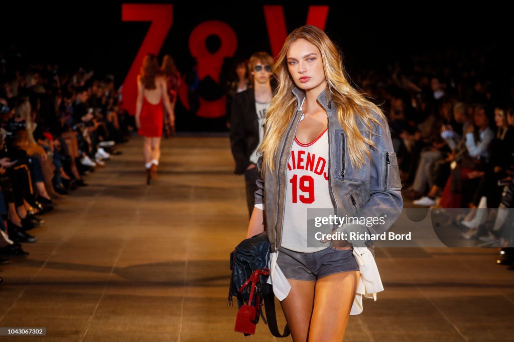 Romee Strijd walks the runway during the Zadig & Voltaire show as