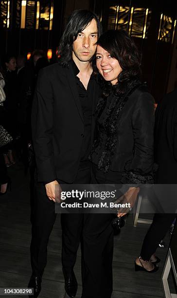 Bobby Gillespie and Katy England attend private dinner hosted by AnOther Magazine to celebrate the latest cover star Bjork at Sake No Hana on...