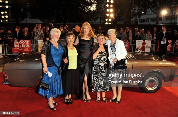 Actress Geraldine James attends the "Made in Dagenham" world premiere at the Odeon Leicester Square on September 20, 2010 in London, England.