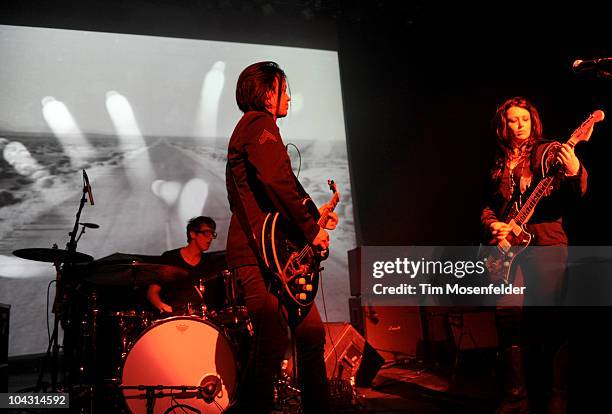 Scott Von Ryper and Aimee Nash of The Black Ryder perform at The Warfield on September 19, 2010 in San Francisco, California.