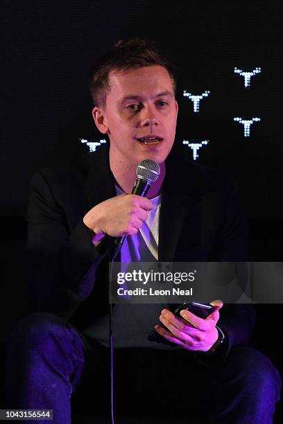 Columnist and campaigner Owen Jones speaks at the World Transformed event during the first day of the annual Labour Party conference on September 23,...