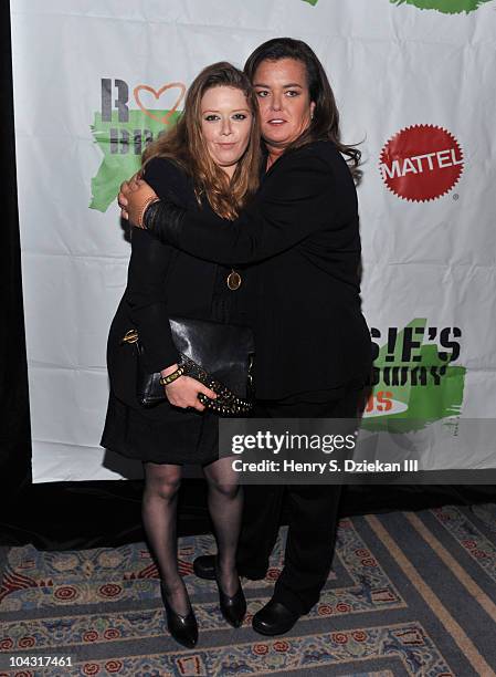 Actress Natasha Lyonne and Rosie O'Donnell attend Rosie's Building Dreams For Kids Gala at Marriot Marquis on September 20, 2010 in New York City.