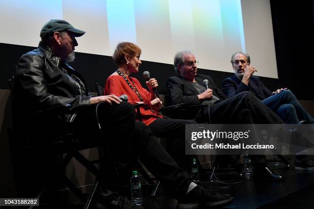 Composer Richard Johnson, executive producer Catherine Wyler, and director Erik Nelson take part in a Q&A moderated by Director of the New York Film...