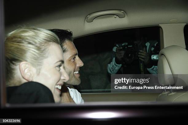 Kate Winslet and Louis Dowler attend a private party at Javier Hidalgo's home on September 20, 2010 in Madrid, Spain.