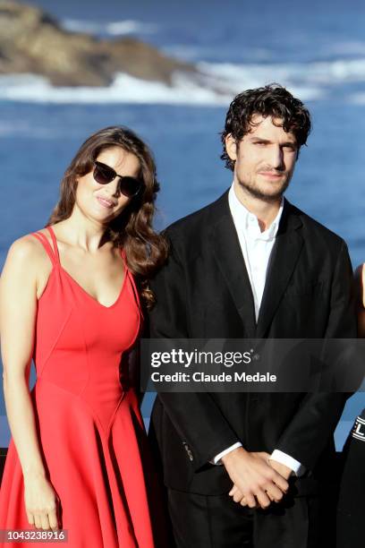 Leatitia Casta, Louis Garrel attends 'L'Homme Fidele' Photocall at Aquarium on September 22, 2018 in San Sebastian, Spain.