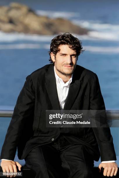 Louis Garrel attends 'L'Homme Fidele' Photocall at Aquarium on September 22, 2018 in San Sebastian, Spain.