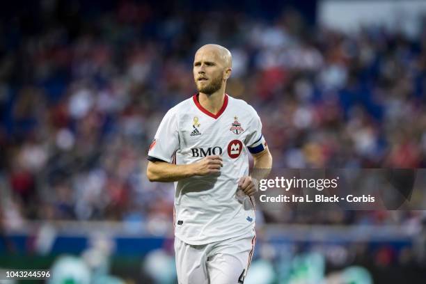 Michael Bradley of Toronto FC during the Major League Soccer match between Toronto FC and New York Red Bulls at Red Bull Arena on September 22, 2018...