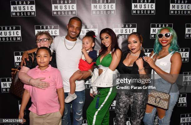Diane Cottle-Pope, Major Harris, T.I., Heiress Harris, Deyjah Harris, Tameka "Tiny" Harris, and Zonnique Pullins attendTrap Music Museum VIP Preview...