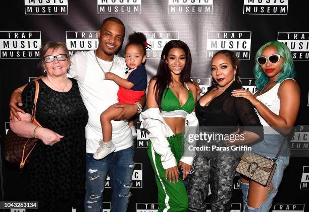Diane Cottle-Pope, Major Harris, T.I., Heiress Harris, Deyjah Harris, Tameka "Tiny" Harris, and Zonnique Pullins attendTrap Music Museum VIP Preview...