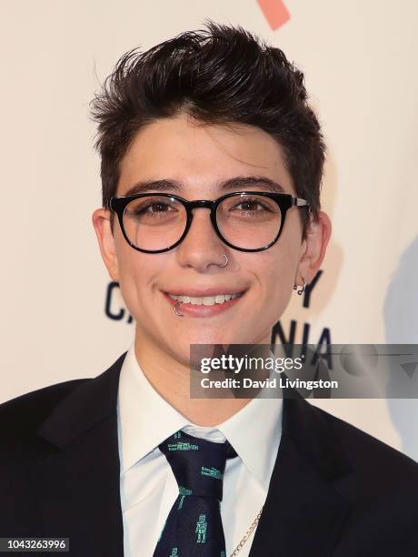 Ryan Cassata attends the LA Equality Awards hosted by Equality California at J.W. Marriot at L.A. Live on September 29, 2018 in Los Angeles,...