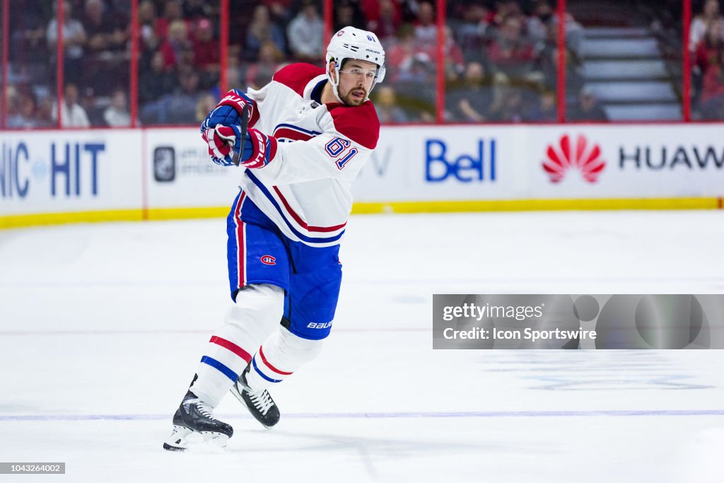 NHL: SEP 29 Preseason - Canadiens at Senators