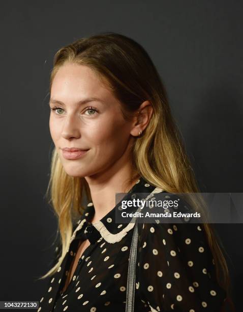 Dylan Penn attends the Closing Night Screening of 'Nomis' during the 2018 LA Film Festival at ArcLight Cinerama Dome on September 28, 2018 in...