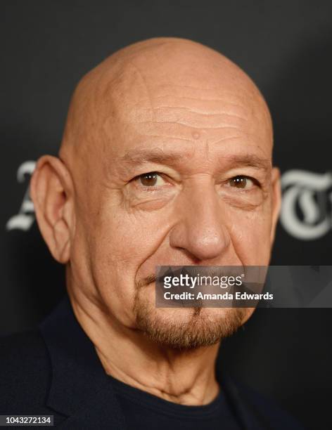 Sir Ben Kingsley attends the Closing Night Screening of 'Nomis' during the 2018 LA Film Festival at ArcLight Cinerama Dome on September 28, 2018 in...