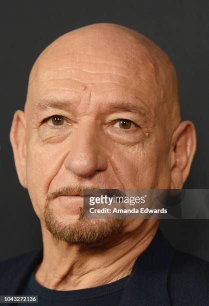 Sir Ben Kingsley attends the Closing Night Screening of 'Nomis' during the 2018 LA Film Festival at ArcLight Cinerama Dome on September 28, 2018 in...
