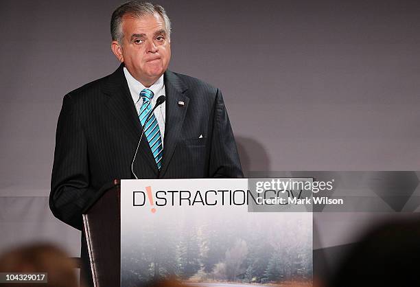 Transportation Secretary Ray LaHood speaks at the 2010 Distracted Driving Summit on September 21, 2010 in Washington, DC. Secretary Hood said that...