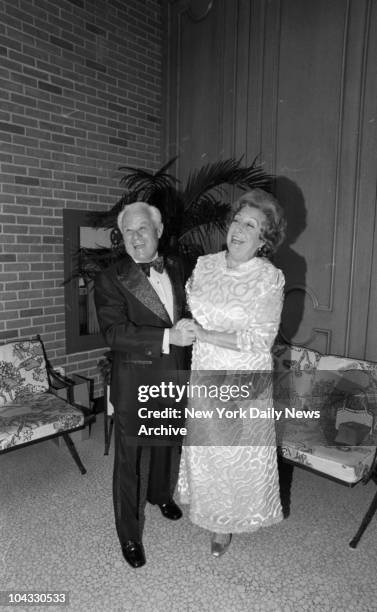 Mr. And Mrs. Lucien Laurin - he's trainer of THAT horse . They are happy about their chances. June 8th 1973