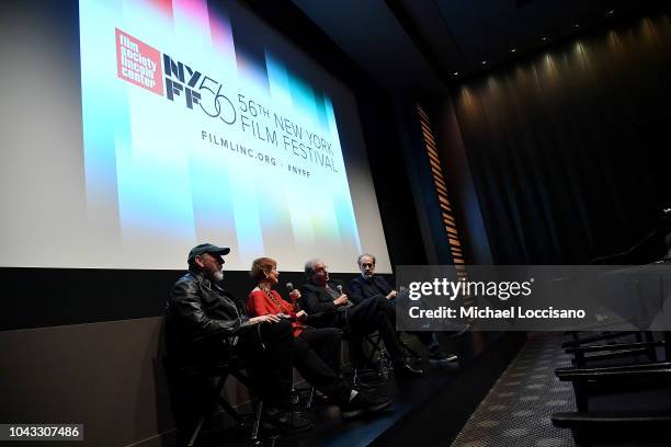 Composer Richard Johnson, executive producer Catherine Wyler, and director Erik Nelson take part in a Q&A moderated by Director of the New York Film...