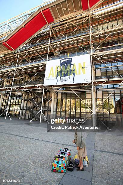 General view during the launch of a retrospective exhibition of artist 'Arman' at the Centre Pompidou on September 21, 2010 in Paris, France. A...