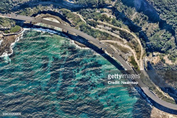 aerial view of a highway. new south wales. australia - nuovo galles del sud foto e immagini stock